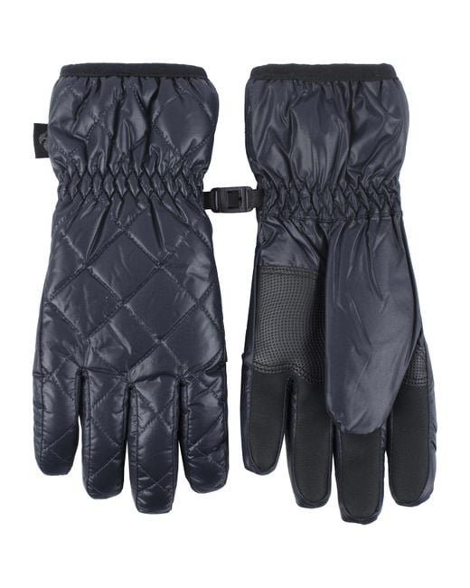 Heat Holders Blue Bryce Quilted Waterproof Wind Resistant Gloves
