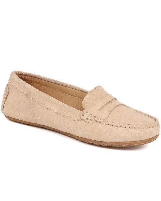 Jones Bootmaker Natural Penelopie Leather Moccasins