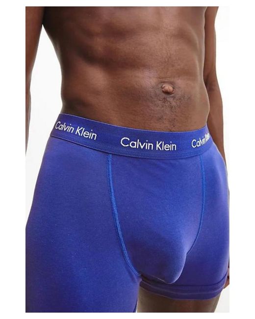 Calvin Klein Blue 3 Pack Trunk for men