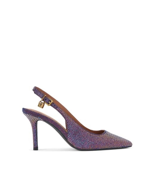 Kurt Geiger Purple Brixton Slingback Heel Heels