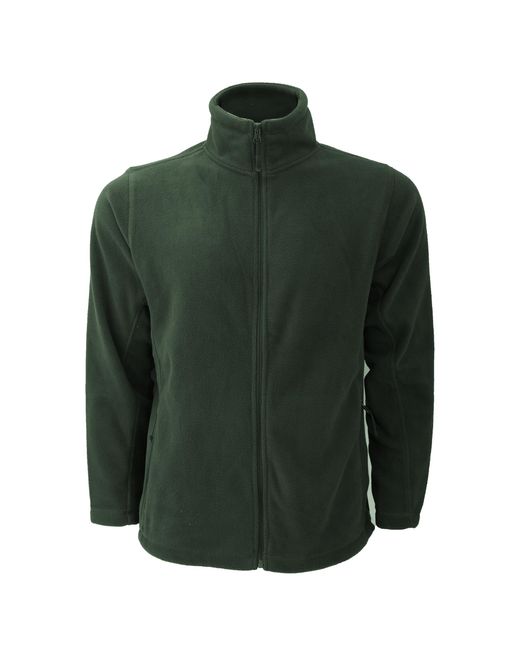 Russell Green Full Zip Outdoor Fleece Jacket (Bottle) for men