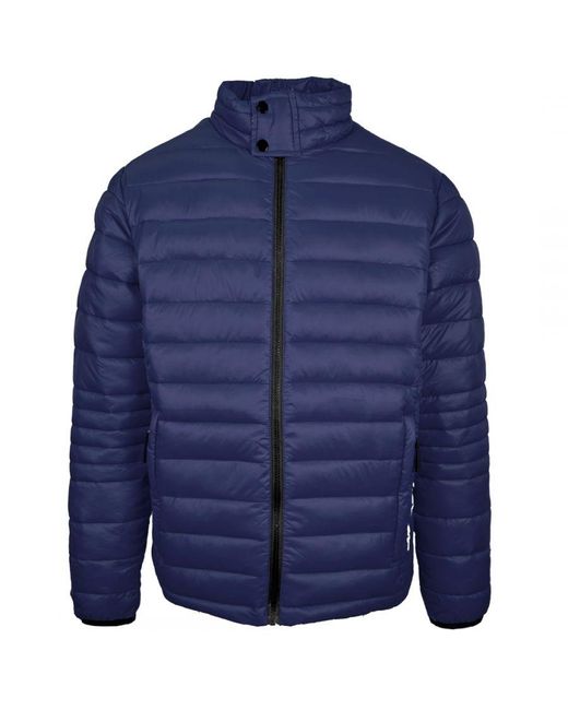 Philipp Plein Blue Plain Padded Jacket for men