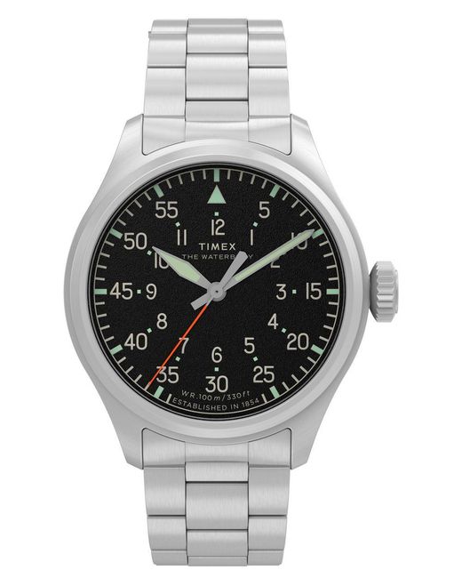 Timex Waterbury Traditional Herren Armbanduhr Tw2Y70300 in Metallic für Herren