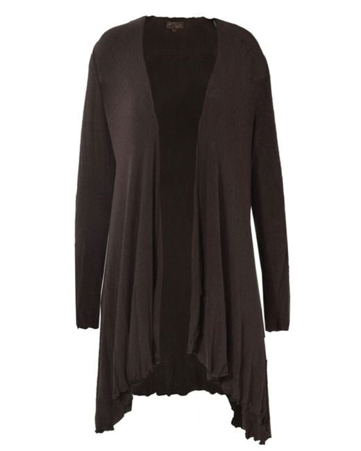 Phase Eight Black Dipped Hem Light Knit Cardigan