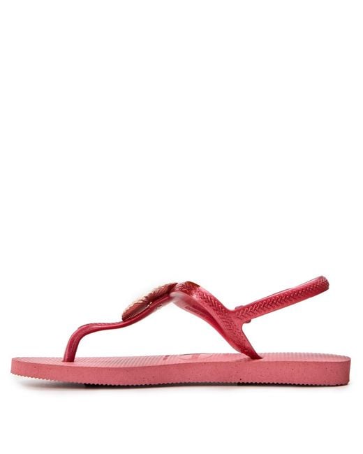 Havaianas Pink Embllshoody S Toe Post Thong Sandals