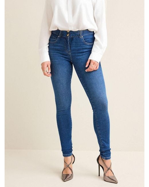 Secret Label Blue Slim Fit Sculpt And Shape Jeans