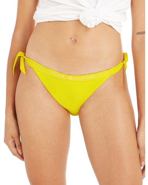 Tommy Hilfiger Yellow Uw0Uw04583 Side Tie Bikini Brief