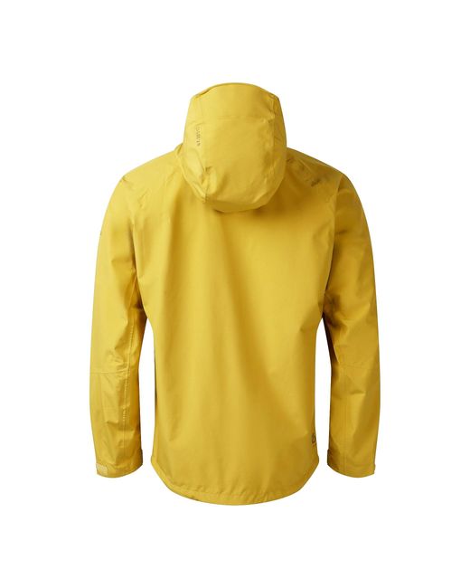 Dare 2b Yellow Breathe Out Waterproof Jacket (Oil) for men