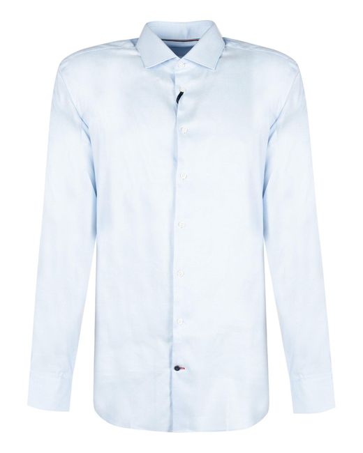 Tommy Hilfiger Tommy Jeans Overhemd Slim Fit Mannen Wit in het Blue voor heren
