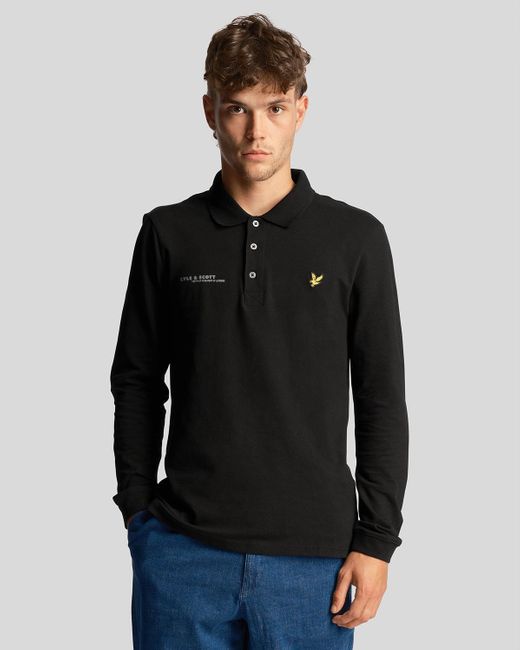 Lyle and scott long sleeve polo shirt hotsell