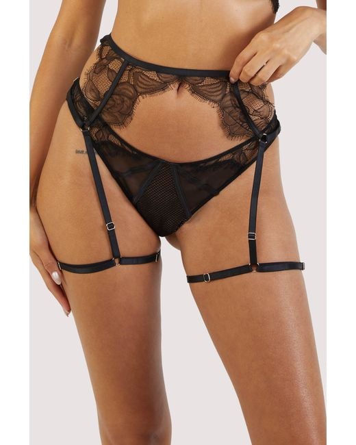 Playful Promises Black Felicity Hayward X Pp Fairfield Lace Suspender Belt