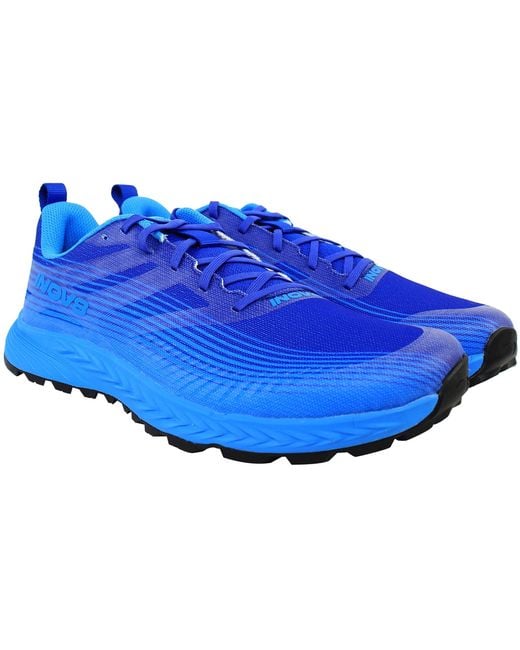 Inov-8 Blue Trailfly Speed Running Shoes (Wide Fit) for men