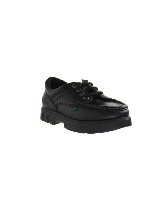Kickers Black Lennon Shoes Leather (Archived) for men