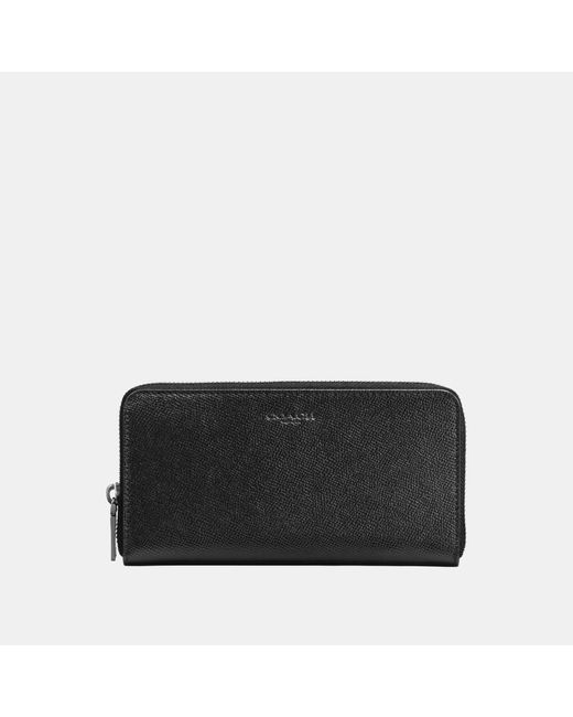 COACH Black Accordion Wallet for men