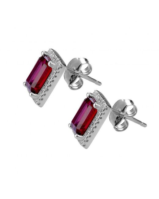 Orphelia Metallic 'Enora' 925 Sterling Stud Earrings