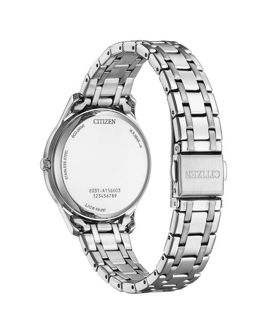 Citizen Metallic Elegance Watch Em0411-71X Stainless Steel