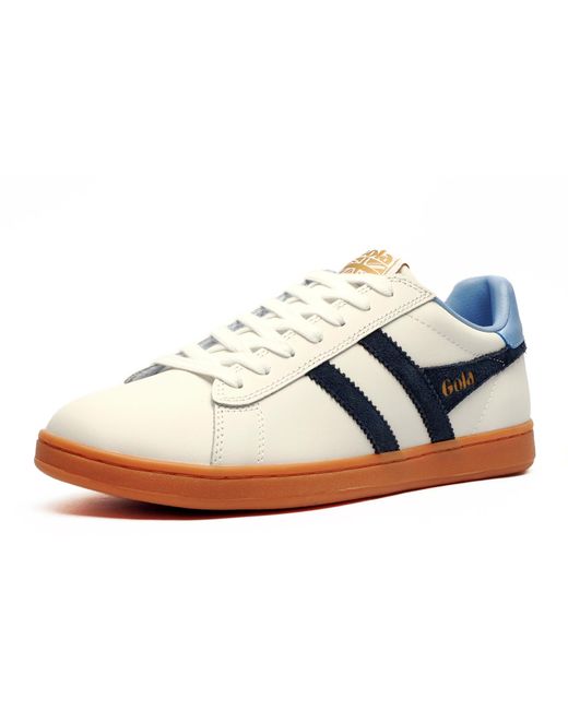 Gola Black Classics Equipe Ii Leather Trainers for men