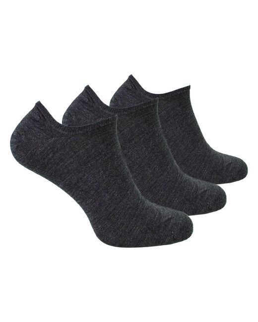 Steve Madden Black 3 Pairs Multipack Merino Wool Invisible Socks for men