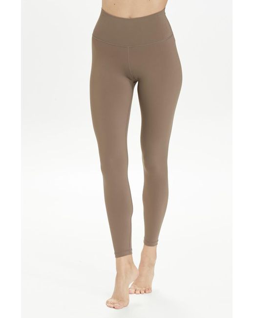 Sosandar Natural Gabrielle Taupe High Waisted Activewear Leggings