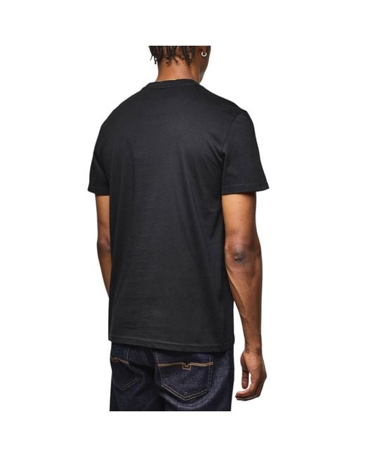 Weekend Offender Black T Shirt Vision Graphic Short Sleeve Crew Neck New Top for men