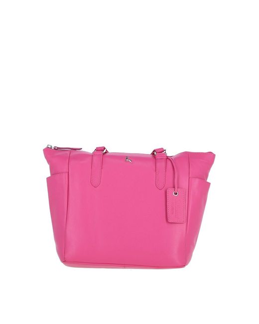 Ashwood Leather Pink 'Oxford' Elegant Real Tote Bag
