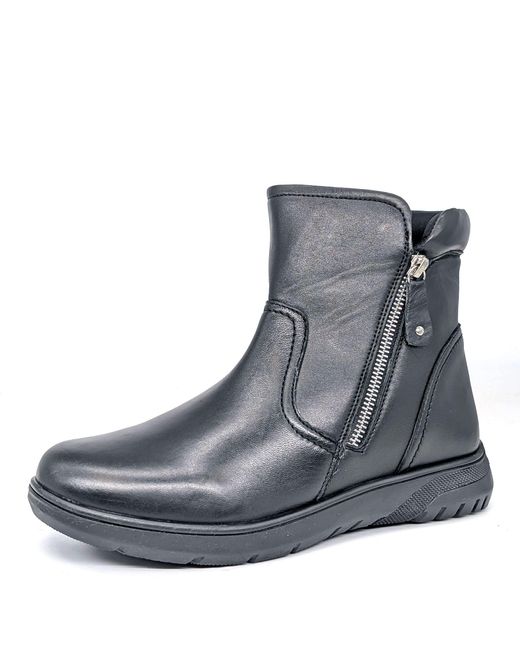 Dr Keller Gray Laurel Leather Zip Up Wide Fit Boots