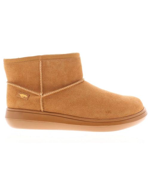 Rocket Dog Black Boots Ankle Sugar Rush Suede Leather Pull On Camel