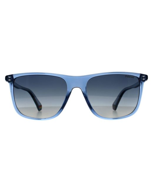 Polaroid Blue Rectangle Gradient Polarized Pld 6232/S for men