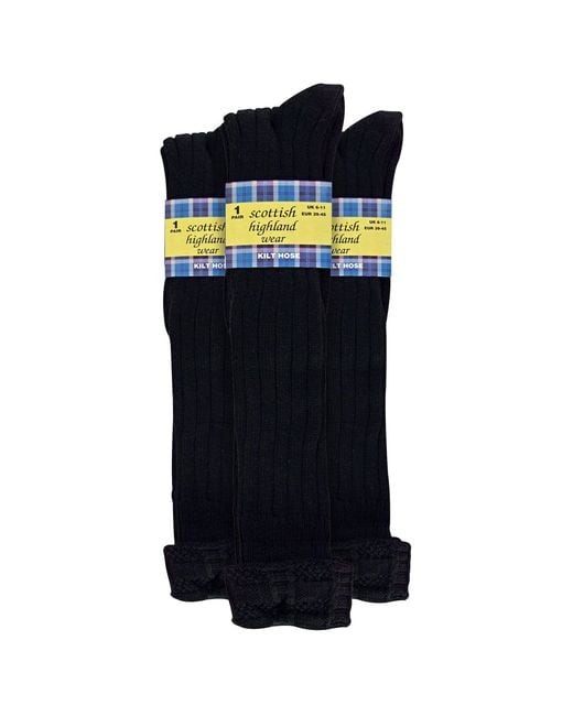 Sock Snob Blue 3 Pack Wool Kilt Socks for men