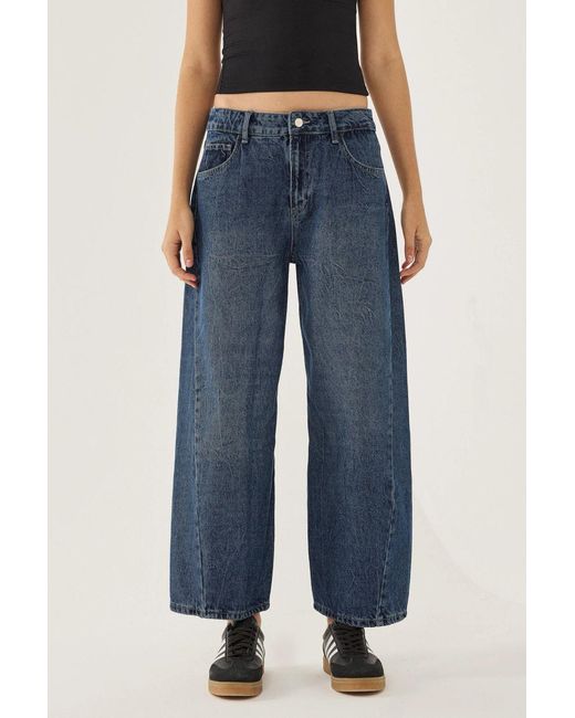 Hiccup Blue Mid-Rise Tapered Jeans