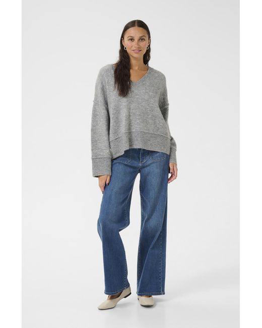 Kaffe Pullover Baggy Fit in het Blue