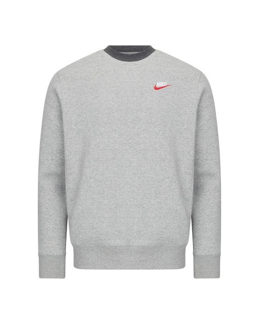 Nike Sportswear Club Fleece Crew Tracksuit Cotton in Grey for Men Lyst UK