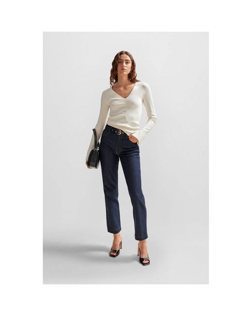 Boss Blue Ada Hr Slim-Fit Jeans