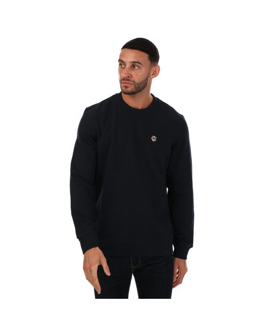 Ted Baker Hatton Crew Neck Sweatshirt (marine) in het Black
