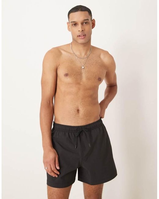 Abercrombie & Fitch Gray Stretch Swim Wear Short for men