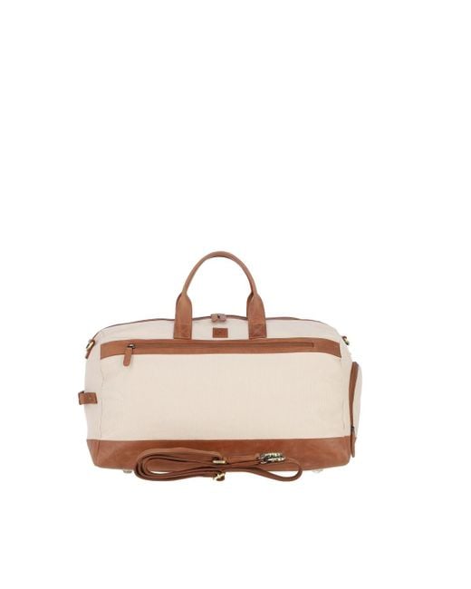 Fenland Sheepskin Pink Exquisite Real Leather X Canvas Holdall for men