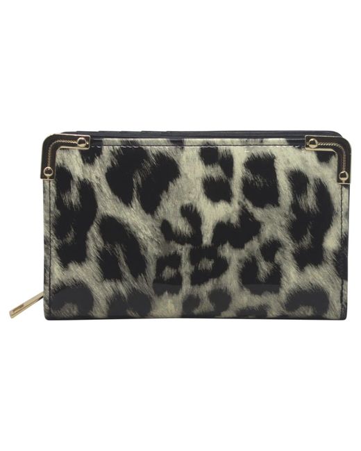 SVNX Metallic Shine Leopard Print Purse