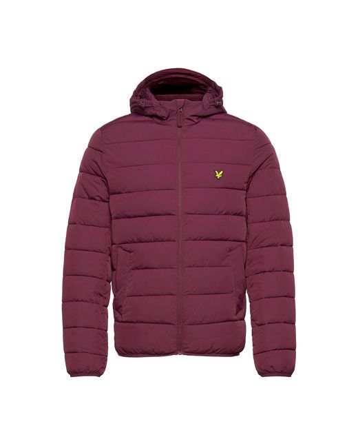 Lyle & Scott Purple Lightweight Puffer Jacket for men