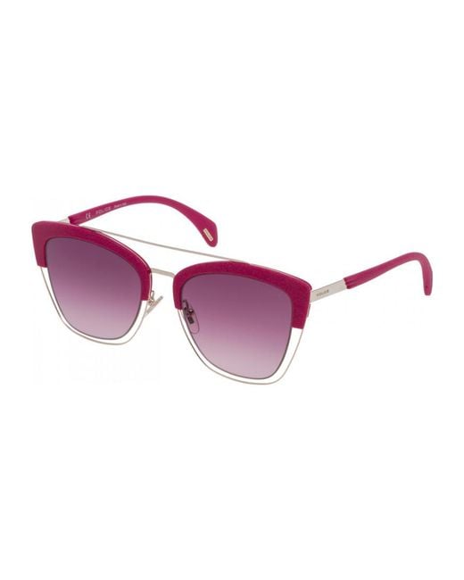 Police Purple Spl618548Ffx 54 Sunglasses