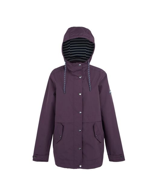 Regatta Purple Ladies Bayla Waterproof Jacket (Deep Plum)