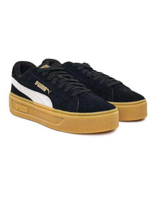 PUMA Blue Smash Platform Trainers