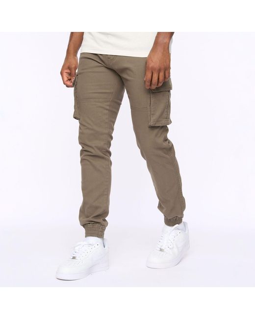 Crosshatch Green Frentons Cargo Pants for men