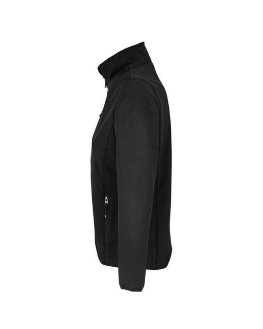 Sol's Black Ladies Falcon Softshell Recycled Soft Shell Jacket