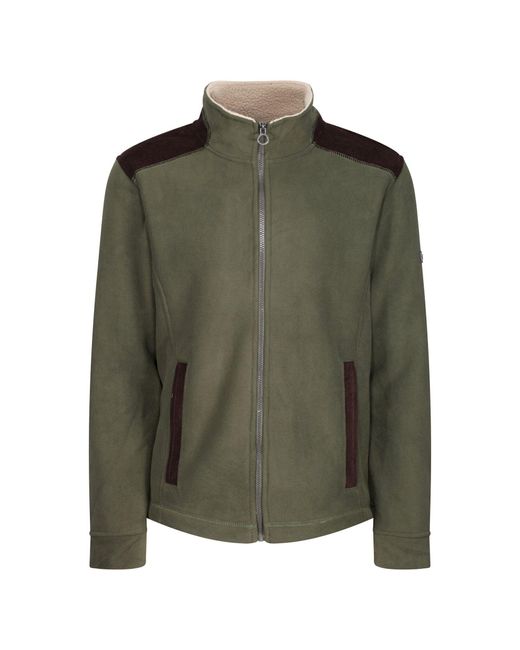 Regatta Green Faversham Full Zip Fleece Jacket (Dark) for men