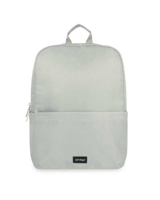 Spiral Gray Accessories Monti Backpack With Logo Patch