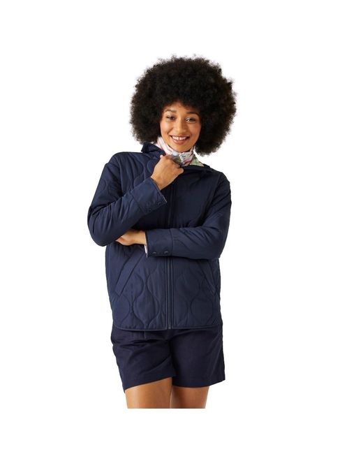 Regatta Blue Courcelle Full Zip Quilted Coat