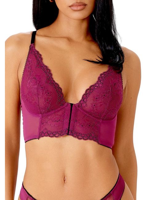 Gossard Red Superboost Lace Deep V Bralet