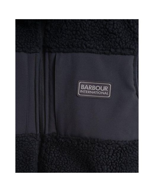 Barbour Black International Condition Fleece Gilet for men
