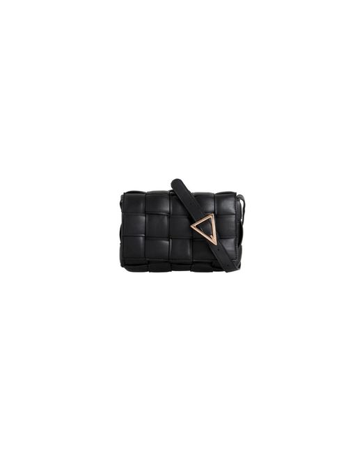 SVNX Black Woven Crossbody Bag