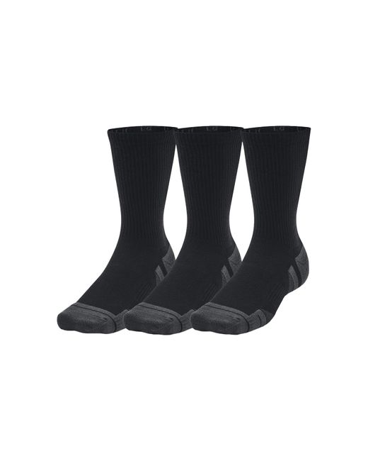 Under Armour Black Adult Performance Tech Crew Socks (Pack Of 3)